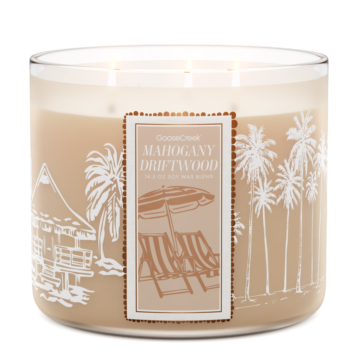 Mahogany Driftwood 3-Wick Candle